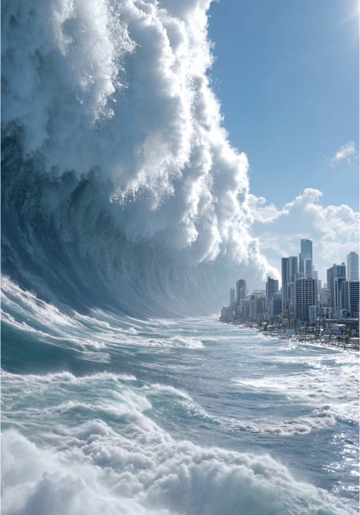 Mega Tsunami: City Destroyers | 大津波 #tsunami #nightmare #animation #nature #sea #ocean #city #earth #storm #earthquake #oceanwaves #waves #disaster #ai生成 #生成ai #midjourney #KLINGAI #動画生成ai #reallife #aiart #aimagic #aicreator #shorts #実写化 #Live-Action