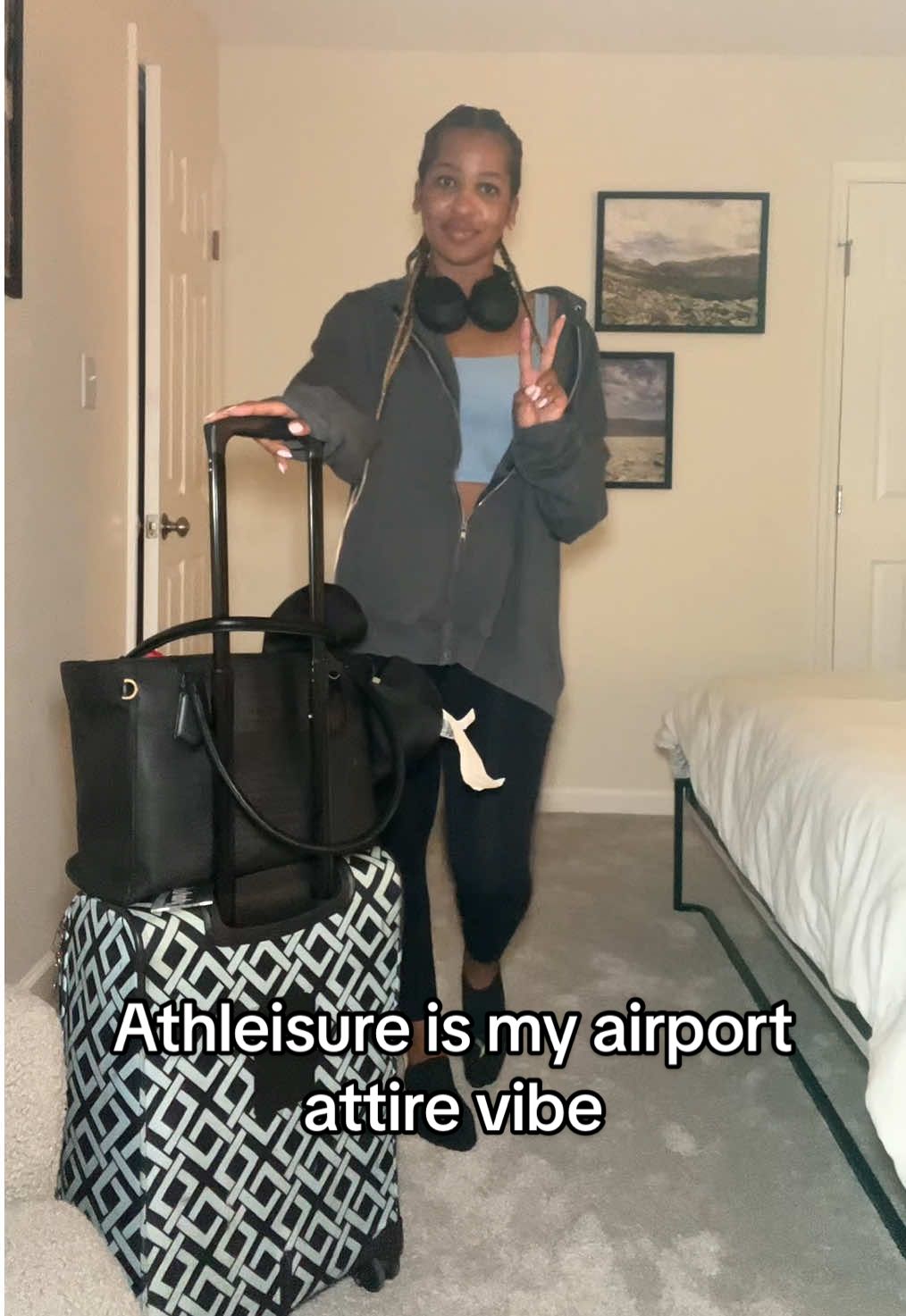 Every travel day you can basically find me in some variation of this outfit.  It’s not lazy. It’s efficient. #AishahTries #AirportOOTD #TravelFit #AthleisureStyle #AirportUniform #TikTokStyle #SmallCreatorEnergy #TrySomethingNew #ComfortCore #OOTDTravelEdition