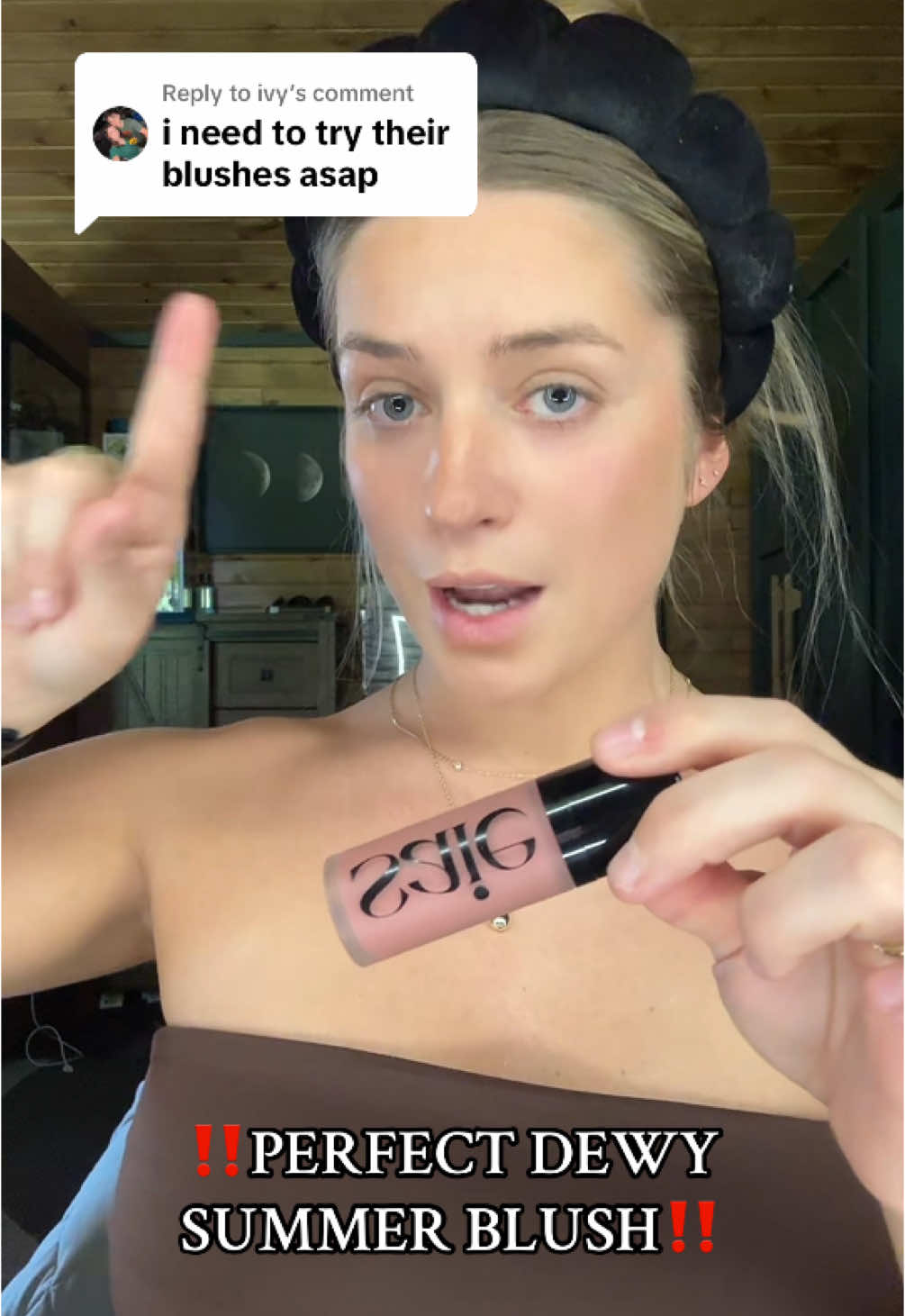 Replying to @ivy @Saie #saiedewblush #dewyblush #blushreview #summertimemakeup #summerblush #makeuptutorial 