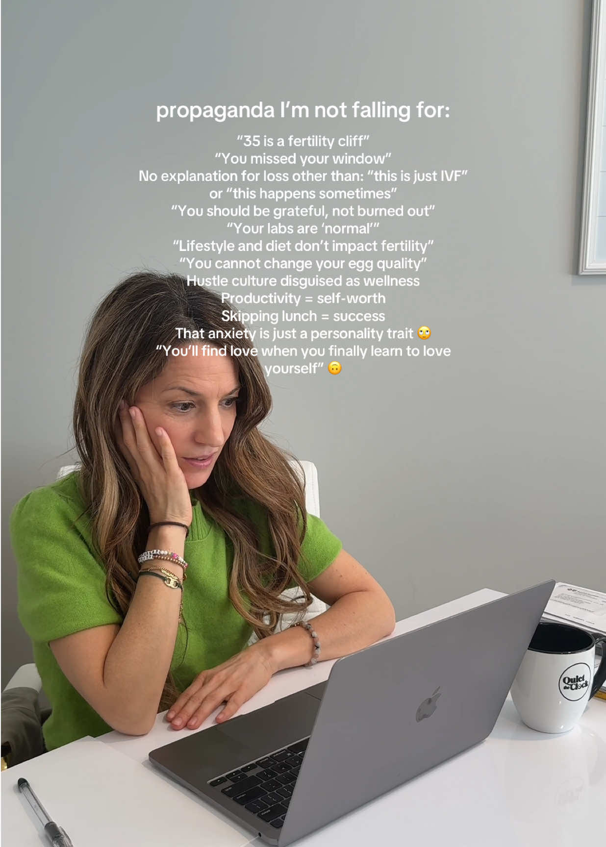 If I had a dollar for every time someone said one of these to me… 🙃 We’re unlearning the scripts they fed us, one episode at a time 🤍 New season. New truths. #quiettheclockpodcast 