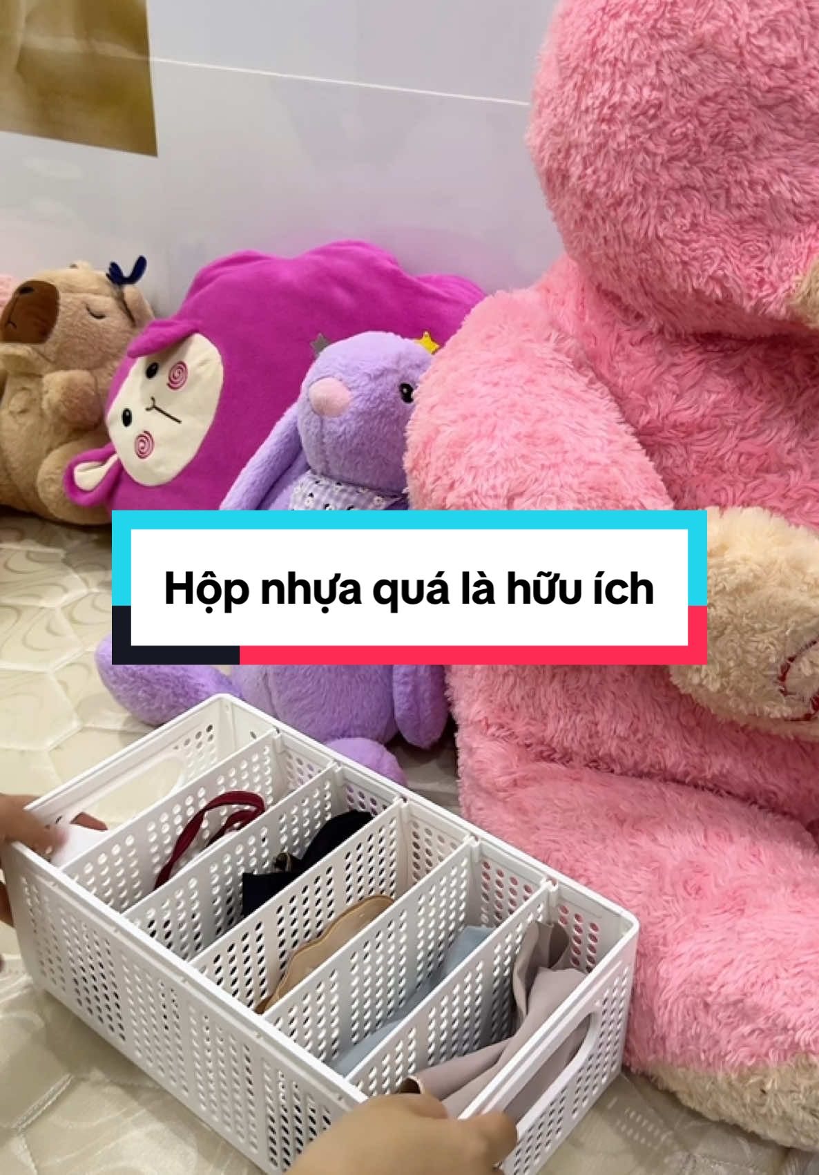Hộp nhựa đựng tất vớ,đồ lót #hộp #hopdungquanao #hopdungquanaochiangan #hopdungquanaotienloi 