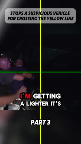 stops a suspicious vehicle for crossing the yellow line part 3 #policeofficer #pursuit #copusa #policeactivity #copstvshow #copsoftiktok #trendingvideo #foryoupages #fbyyy