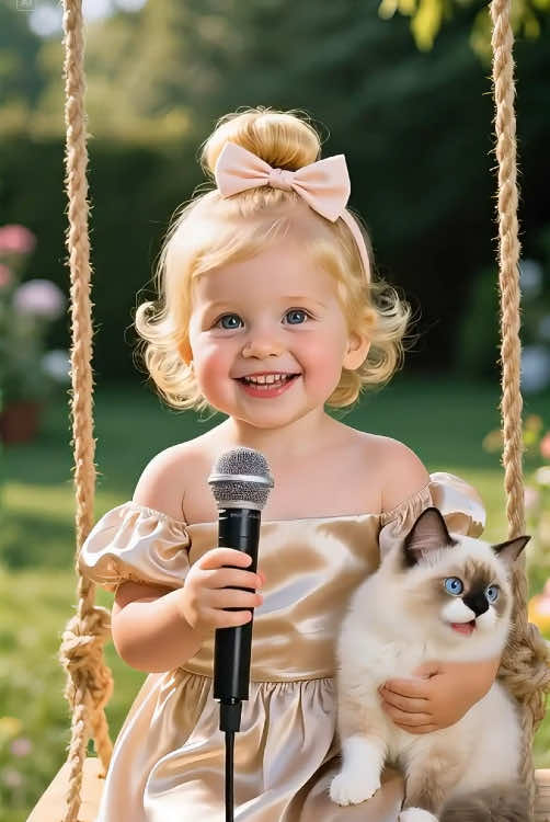 Pretty Little Baby 🥰 #cutebaby #ai #baby #foryoupage #ginger #flowers #fyp #foru #viral #babysinging