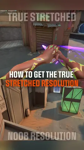 How to get the true stretched resolution 💪 #Valorant #valoranttips #valorantguide #gaming 