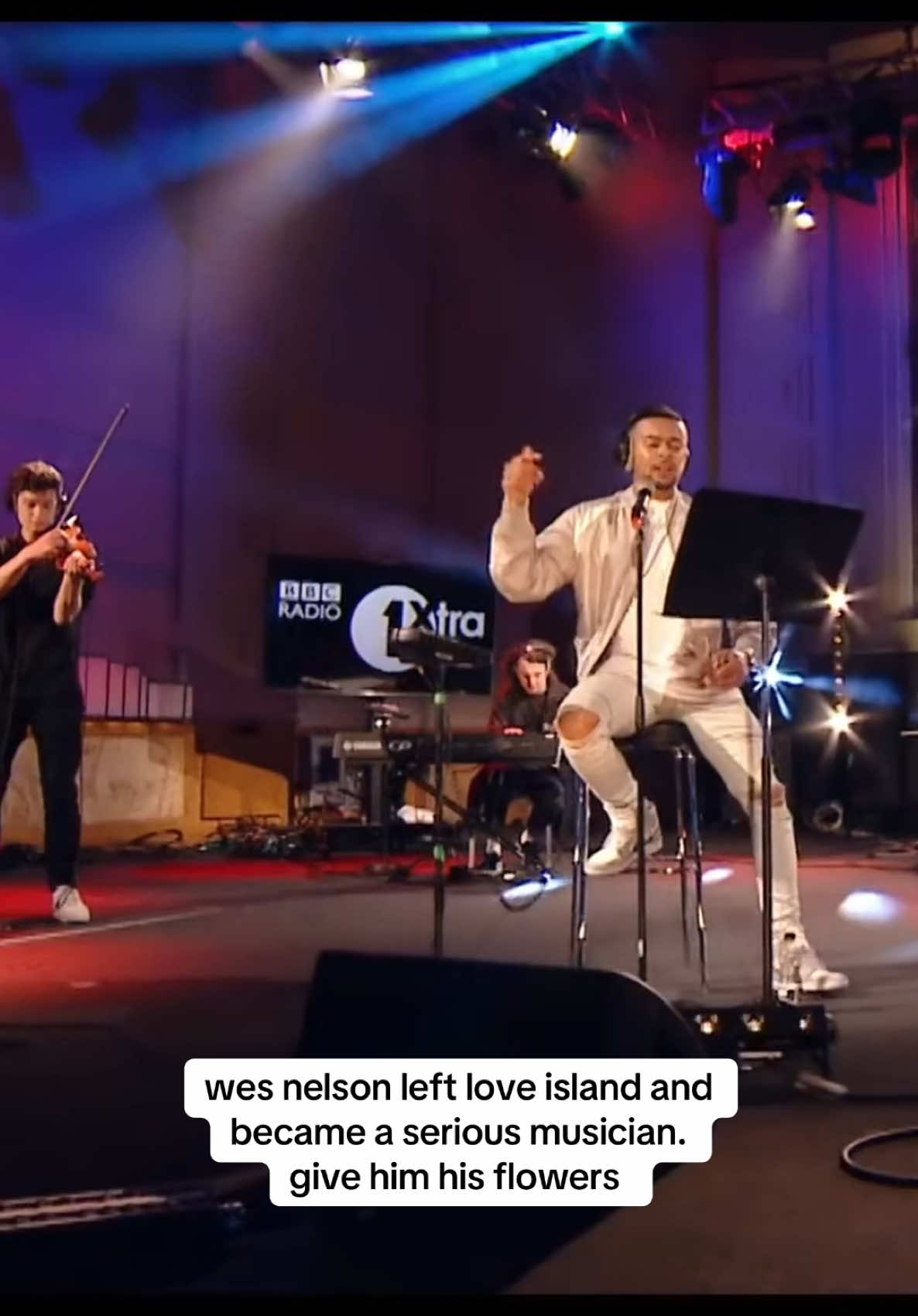 from love island to radio 1. i’m so proud 🥹 #LoveIsland #wesnelson #drake #cover #greece #radio1 #1xtra #livelounge 