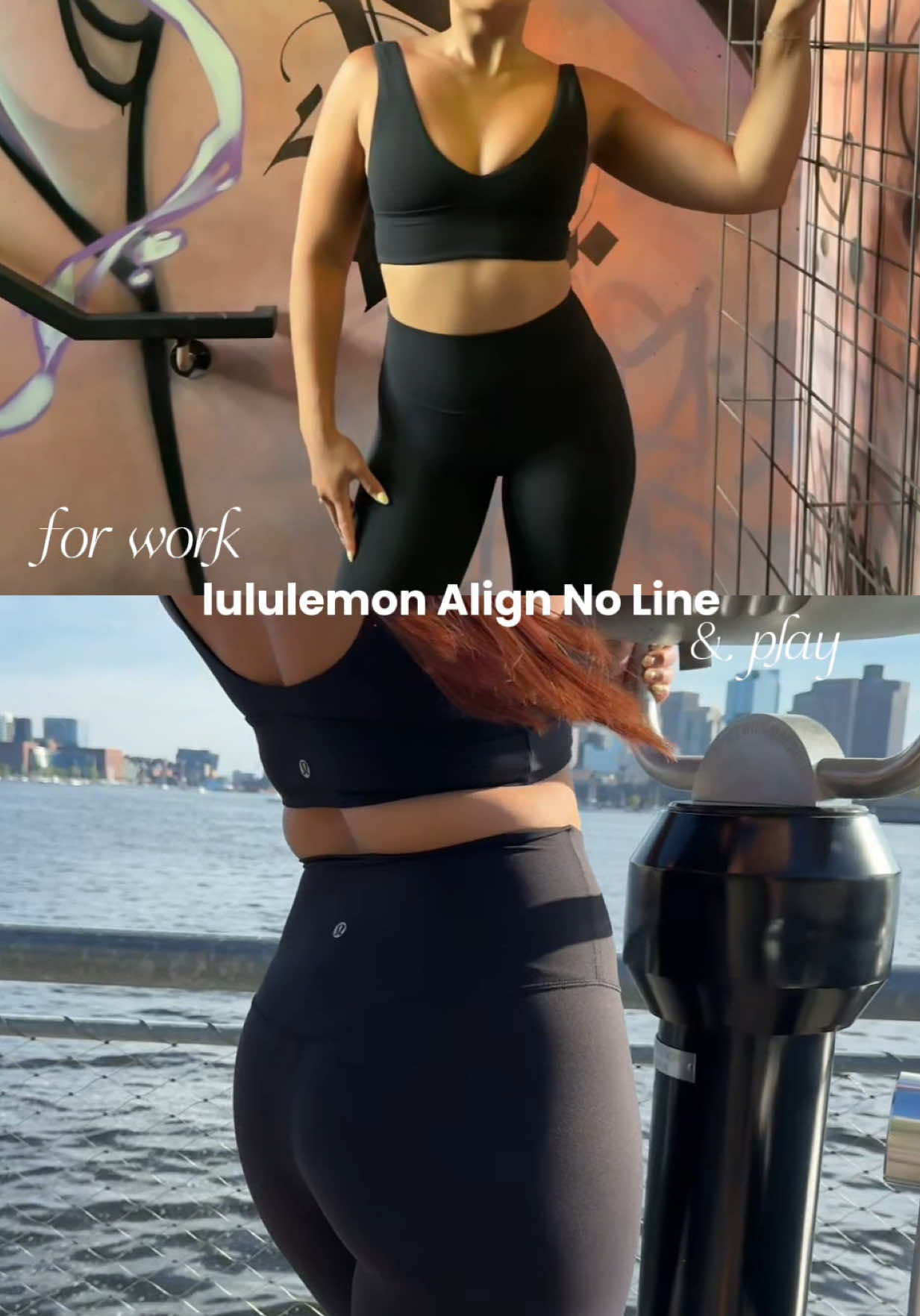 your sign to post your content!! so proud to be working with @lululemon!  no limits to when and where I can rock my lululemon Align No Line set! the pant that started it all, now with no front seam and still the same buttery and weightless feel! snag yours to celebrate 10 years of this iconic pant, fit for play and work 💪🏽🖤 #lululemoncreator 