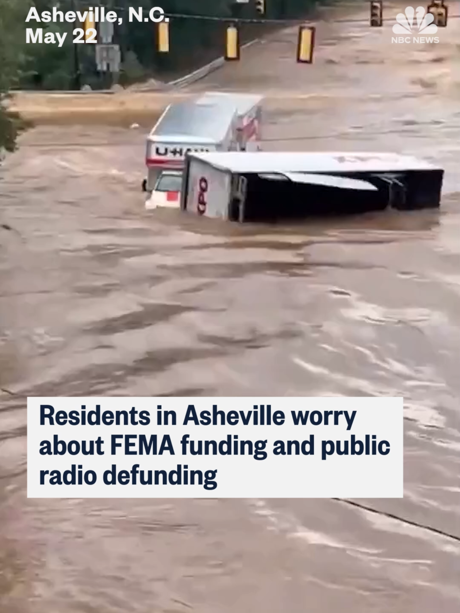 Eight months after Hurricane Helene hit North Carolina, parts of Asheville still look like disaster zones. Business owners are struggling to rebuild as infrastructure remains stalled, #FEMA aid has been reduced, and proposed cuts to public broadcasting, vital during the storm, raise new concerns for future disasters.