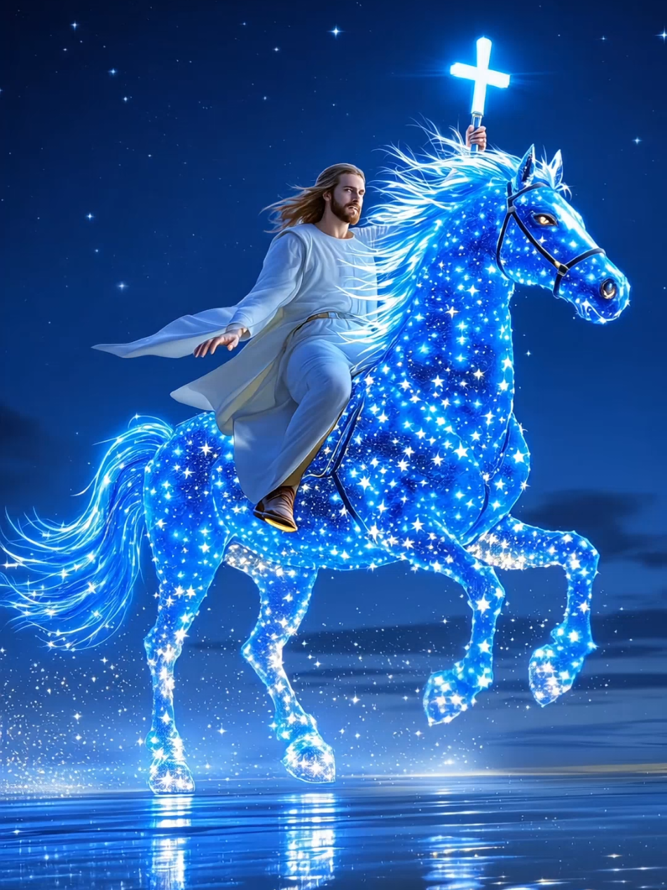 Jesus ist King #jesus #viral #horse #wallpaper #livewallpaper #ride #blue #explore #reels #night #fyp #foryou #fy #foruyou #amen 