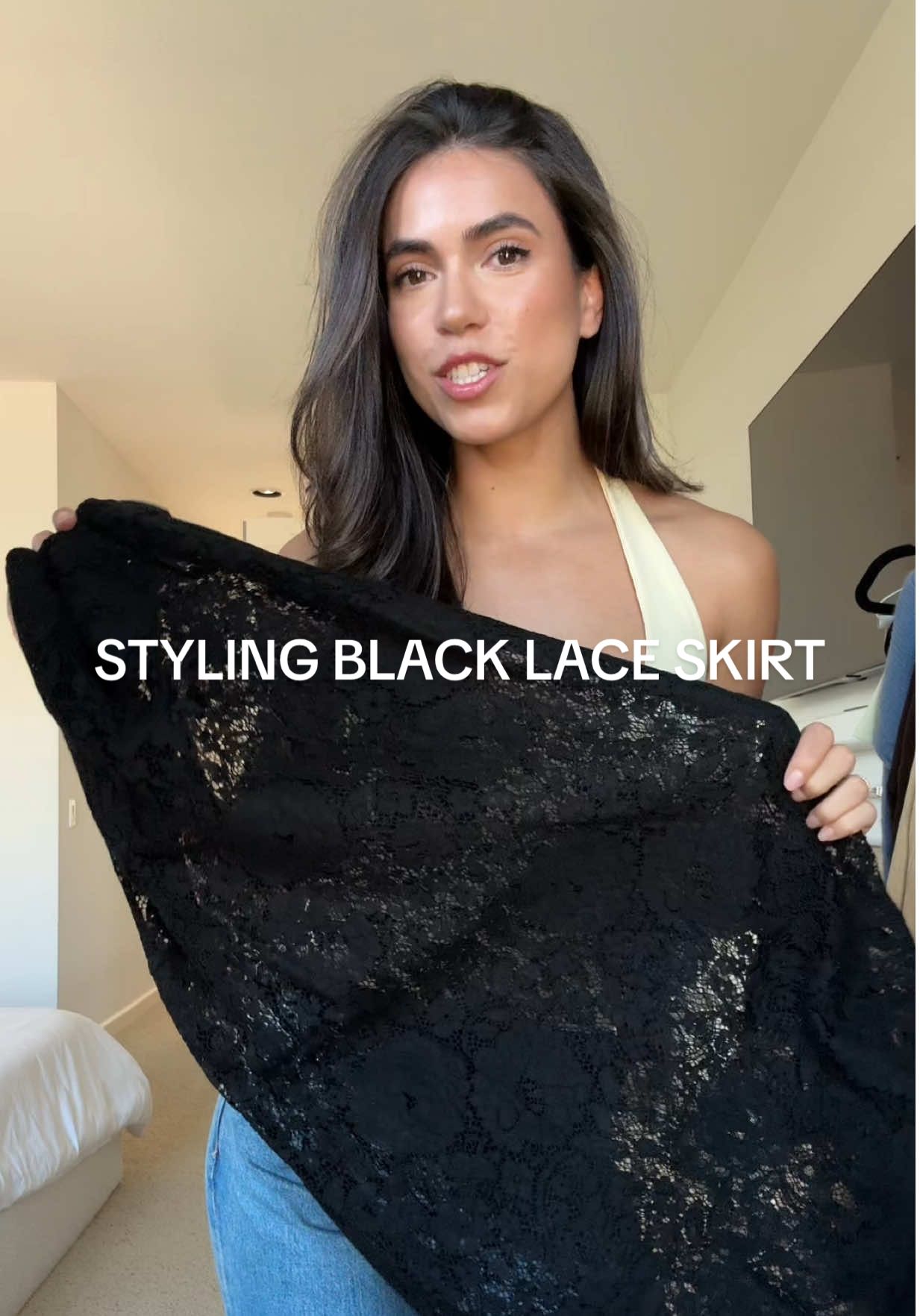 Get ready with me for an event (from yesterday)!! Styling this stunning @DÔEN lace skirt 🖤 i actually ended having an outfit change but i got content in both looks and i cannot wait to show you the pictures (both with the same lace skirt) ❤️‍🔥 #laceskirt #stylingtips #styleinspo #ootn #grwm #gdwm #fashion #elevatedchic #cocktailchic #fashioncontentcreator 