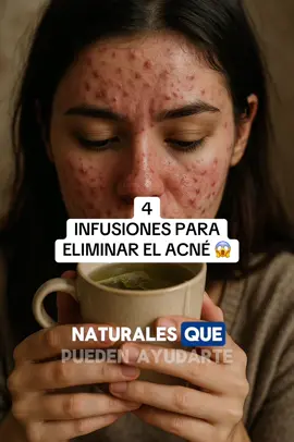 4 infusiones para eliminar el acné ¡Pruébalas!🤩 #infusionesnaturales #infusionessaludables #acne #consejosdesalud #hierbasmedicinales #nutricion 
