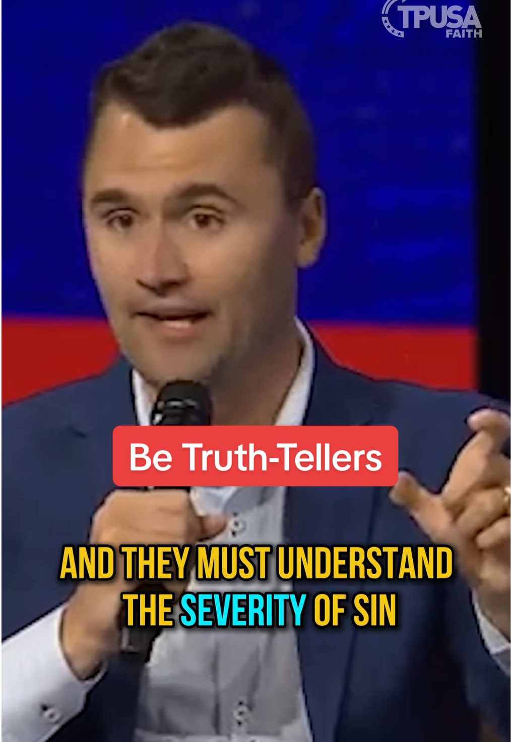 💥 Until we grasp the severity of sin and the depravity of man, we won’t understand the power of the Gospel. The truth might offend, but it’s the only thing that brings real HOPE in the darkness we’re facing today. 👇 Drop a 🔥 in the comments if you're committed to speaking truth that leads to real freedom. @Charlie Kirk 