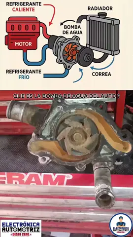 que es la bomba de agua ? #mecanicaautomotriz #electricidadautomotriz #electronicaautomotriz 