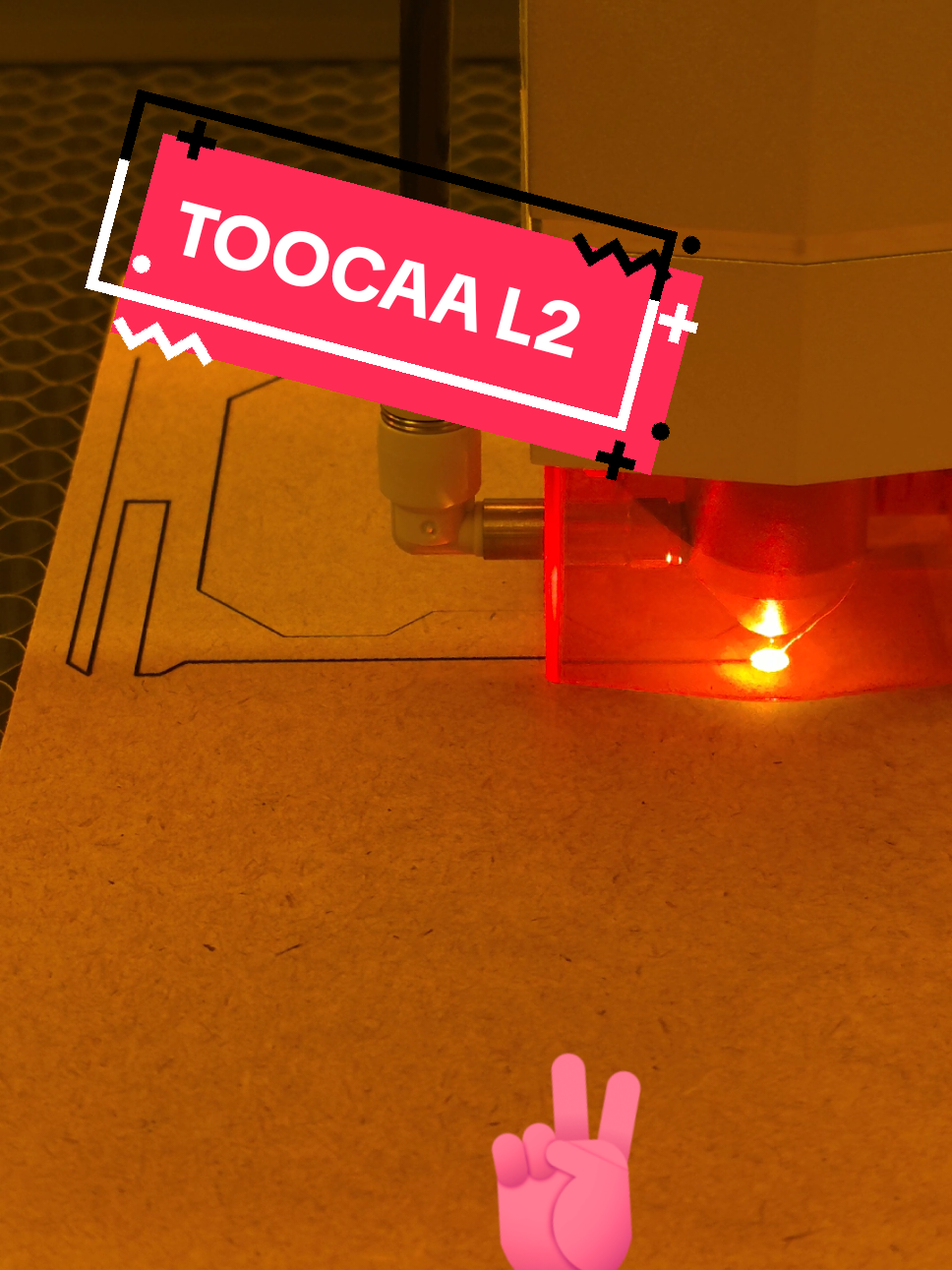 Der Toocaa L2 schneidet mühelos und vor allem, konstant... Der 20W Kopf ist eine feine Sache #toocaa #3dprinttips #laser 