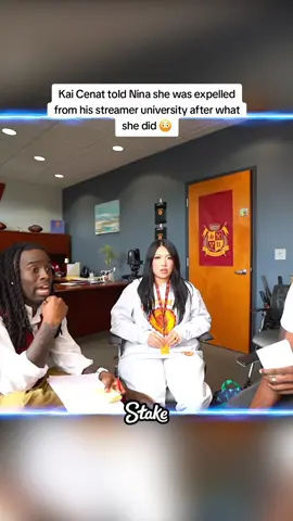 Kai Cenat told Nina she was expelled from his streamer university after what she did 😳 #kaicenat #fyp 