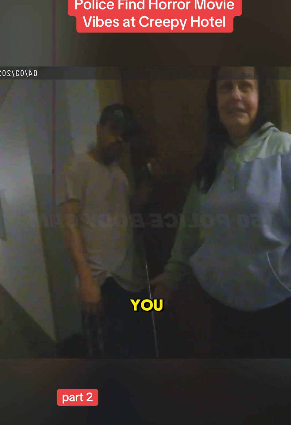 Police Find Horror Movie Vibes at Creepy Hotel #cops #police #fyp #viralvideo #law #crime 