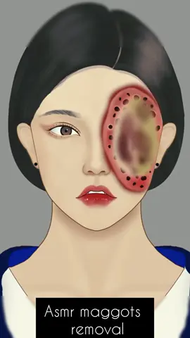 Asmr treatment for maggots removal#asmrsounds #satisfyingsounds #animatedtiktok #foryoupage❤️❤️ #tiktokviralvideo #unfreezemyacount #