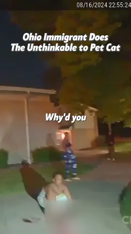 She ate a cat on the sidewalk in front of her neighbors, ARRESTED!! Full clip on The CrimePiece