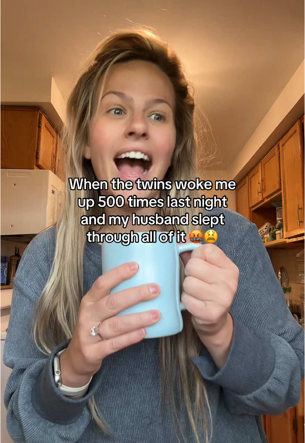 Who else’s husband “didn’t hear a sound?!” 😆 #momhumor #twinmom #momlife #momlifebelike 
