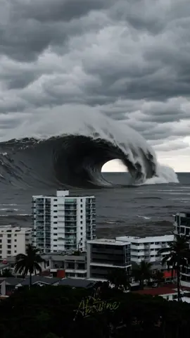 Mega Tsunami Approaches City 😨🌊
