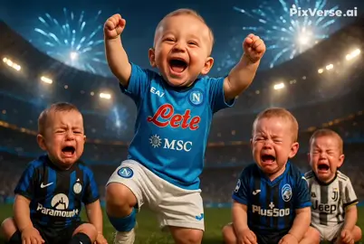 🇮🇹 Descrição para TikTok – Italiano: Il Napoli è campione d’Italia! 💙 Il piccolo azzurro festeggia mentre gli altri... piangono! 😂⚽️  Forza Napoli, il tricolore è nostro! 🏆 #NapoliCampione #SerieA2024 #ForzaNapoliSempre #CalcioItaliano #BebèTifosi #SSCnapoli #BabyFootball #TikTokCalcio #ItaliaNelCuore 🇬🇧 Descrição para TikTok – Inglês: Napoli are the kings of Italy! 👑 The little blue warrior celebrates while the others cry! 😂💙  Champions of Serie A 2023/24! Let's go Napoli! 🔥 #NapoliChampions #SerieA2024 #BabyVsBaby #FootballBabies #NapoliVictory #ItalianChampions #SoccerTikTok #EpicCelebration #FootballVibes 🇵🇹 Descrição para TikTok – Português de Portugal: O Nápoles é campeão de Itália! 💙 O mini craque festeja, os outros só choram! 😭⚽  Esta é para os verdadeiros napolitanos! 🏆 #NapolesCampeao #SerieA2024 #BebésFutebol #TikTokFutebol #FutebolComCoração #VivaNapoles #EquipasItalianas #CelebracaoEpica #BenficaNapoles