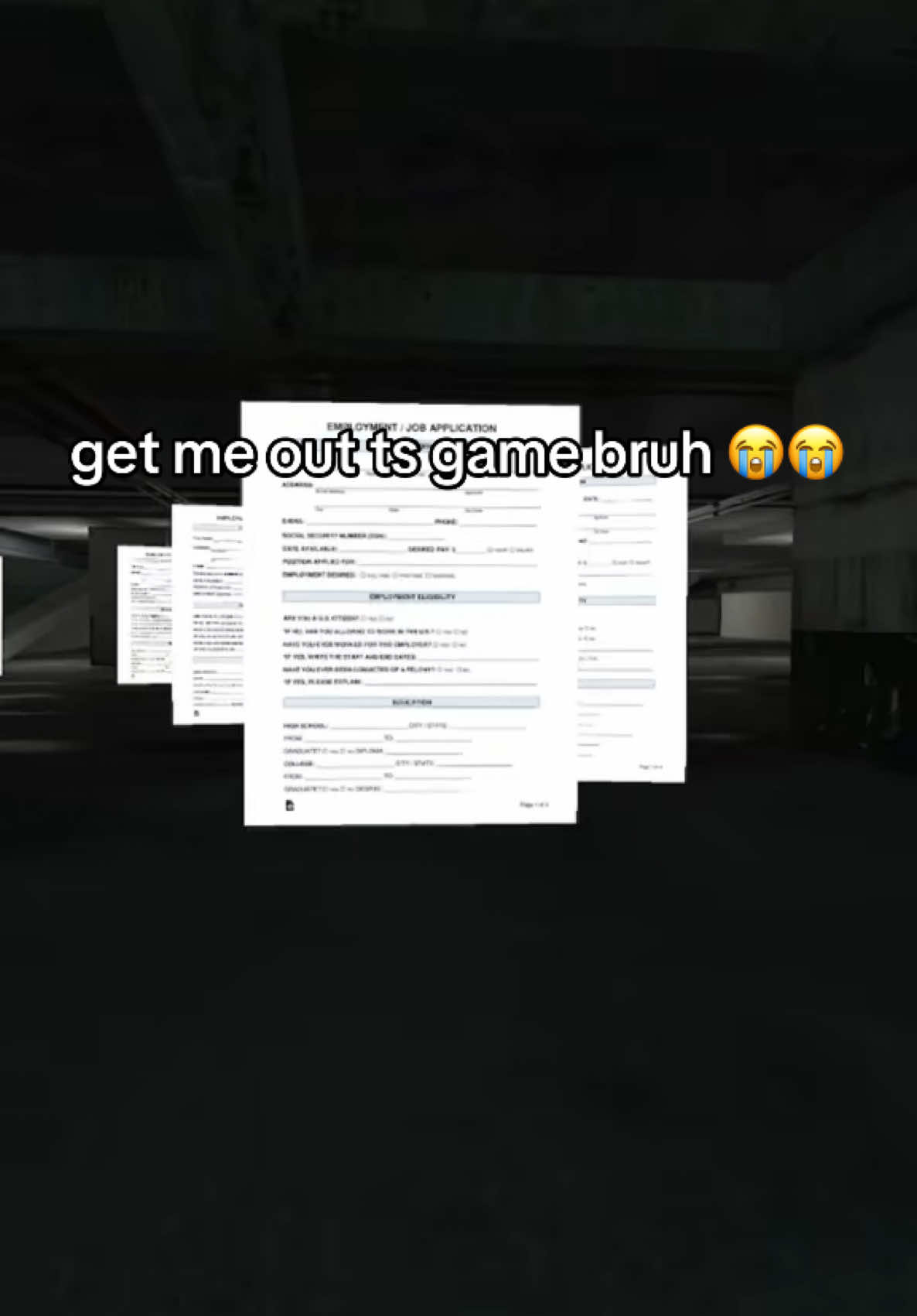 #job #fyp #ts #jobapplication #nextbots #gmod yall don't understand how scary this is 😭🥀🥀