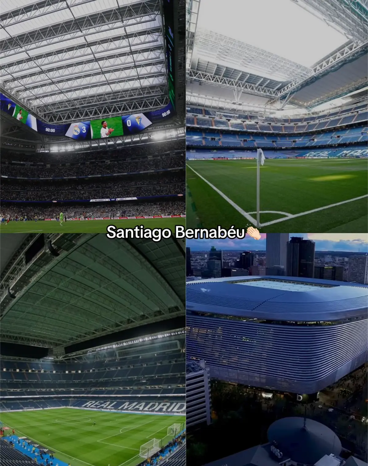 the best stadium in the world😍 #barcelona #campnou #thebest #estadio #sansiro #santiagobernabeu 