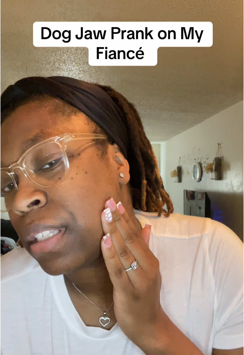“You got dog breath” 😭😭 #prank #dogjaw #couplechallenge #couplecomedy #reaction #marriagehumor 