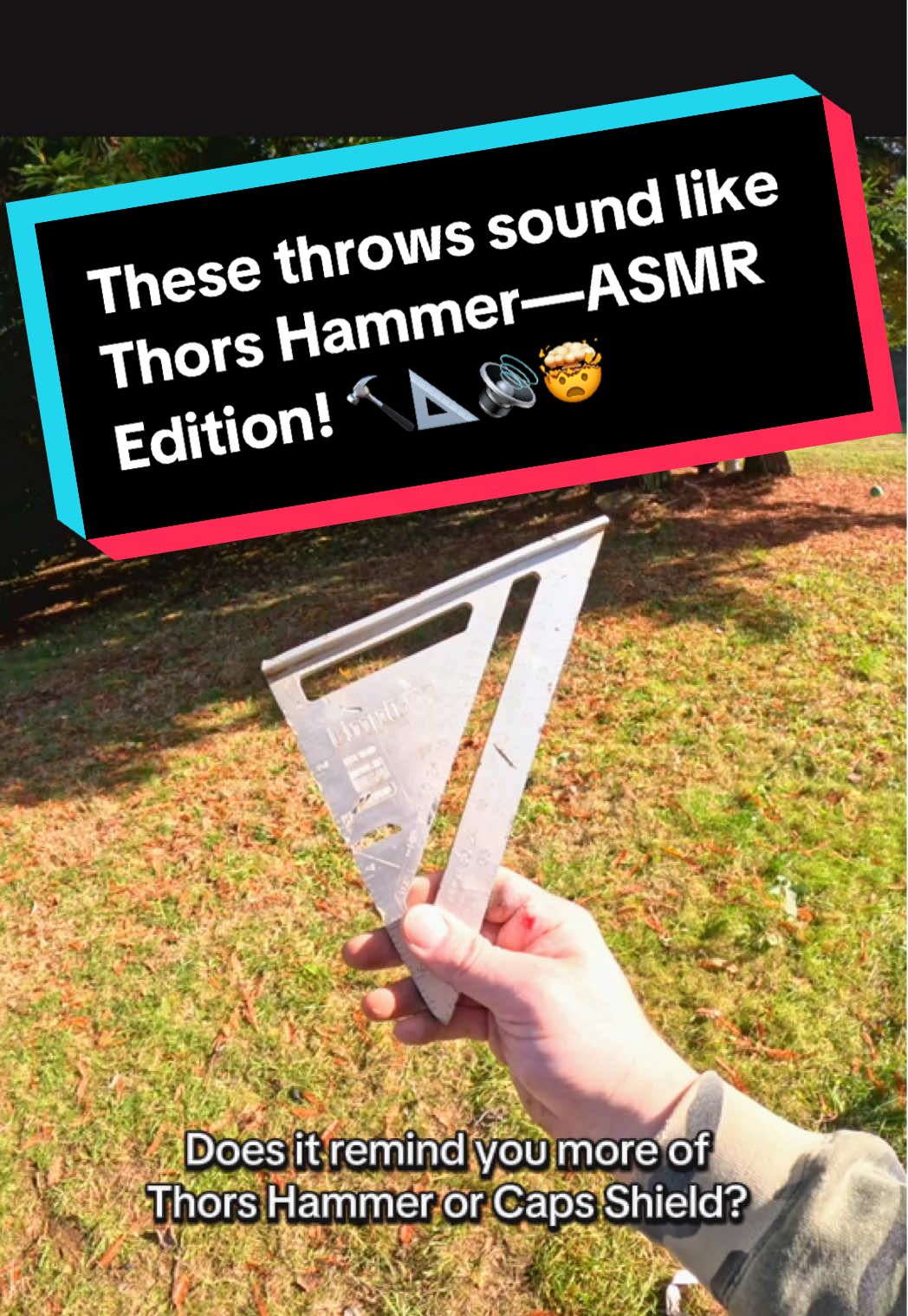 Construction ASMR that Sounds straight out of the MCU! #mcu #asmr #satisfyingsounds #fypシ #thor #construction #mjolnir #speedsquare 