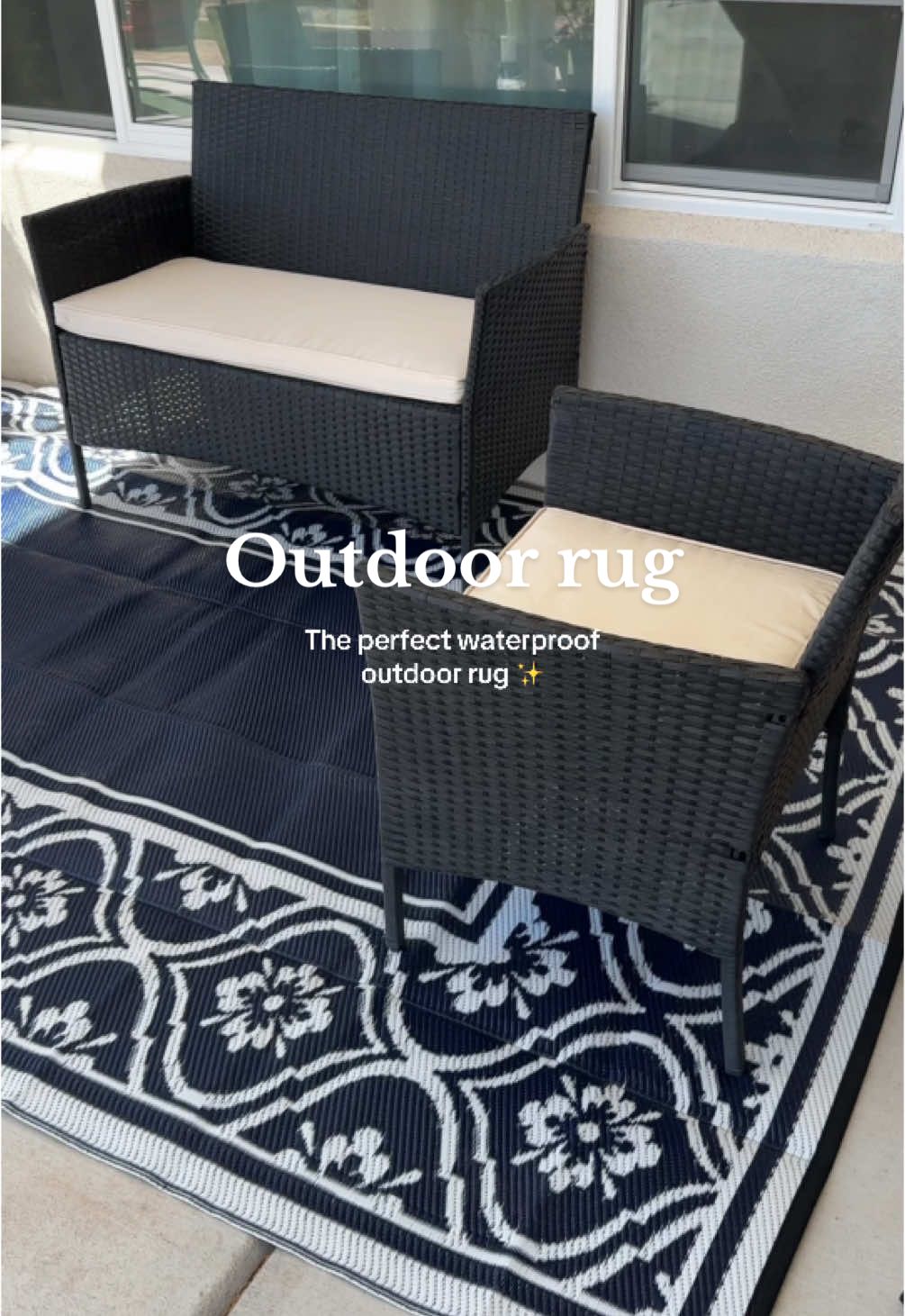 So pretty 😍 #outdoorrug #homedecor #backyardvibes #summervibes #tiktokshopmemorialday #summerfinds #summermusthaves 
