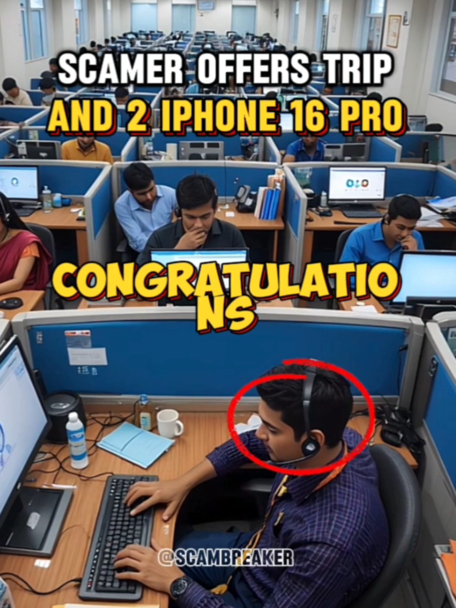 2 iPhones, Vegas Trip? Huge Scam ⚠️ #scammerexposed #scammersgetcaught #scammeralert #scambreaker #internetscams #prankcall #fraud #callcenter #unitedkingdom #british #england #uktoday #london