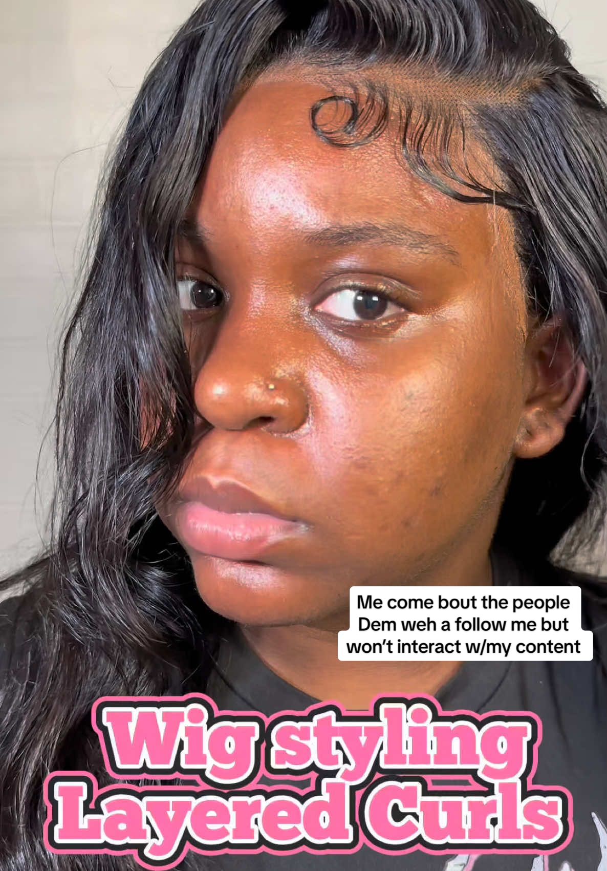 Pt2 style this body wave wig with me  #wigstyling #frontalwig #fyp #wiginfluencer #layeredcurls #viralvideo #wigstyles #trending 