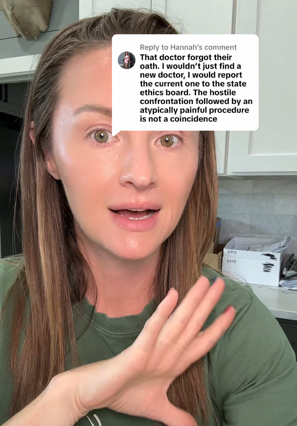 Replying to @Hannah see tagged video below for HRT pellet insertion. You will see the “pop” I referred to is when the cannula is resisting towards the end of insertion & they have to push it in. It literally pops 🤢 #hrt  @heritage house homestead #hrtiktok #doctorsoftiktok #nursesoftiktok #menopause #hysterectomy 