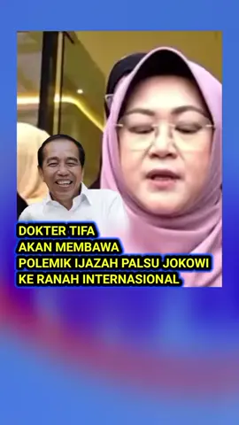 Dr Tifa akan membawa kasus dugaan ijazah palsu Joko Widodo (Jokowi) ke ranah internasional.  Pada kesempatan itu, Tifa memastikan akan membawa ranah ini ke isu internasional. Dia mengaku akan melibatkan para peneliti diaspora di tiga benua yakni Amerika, Eropa, dan Australia.  #iwstv #news #polemikijazahpalsu #ijazahpalsu #ijazahjokowi #jokowi #jokowidodo #doktertifa #diaspora 