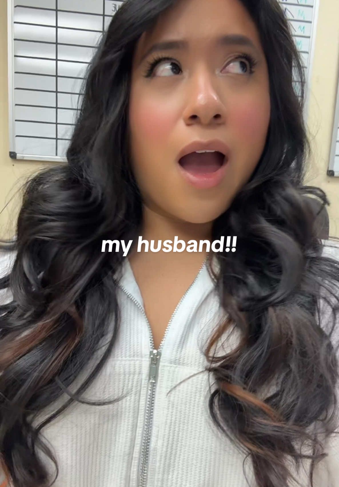 lol he was still camera shy at this time 🥲 #myhusband #newlyweds #husbandwife #draft 