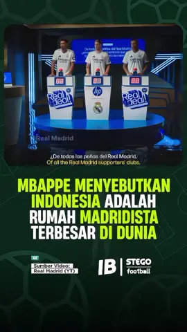 Woww Just Wow🤯, Mbappe menyebutkan Indonesia adalah negara yang Memiliki Madridista Terbesar🔥 #realmadridfc #madridista #madrid #kylianmbappé #judebellingham #bellingham #valverde #football #sepakbola #indonesia #fyp #foryou 