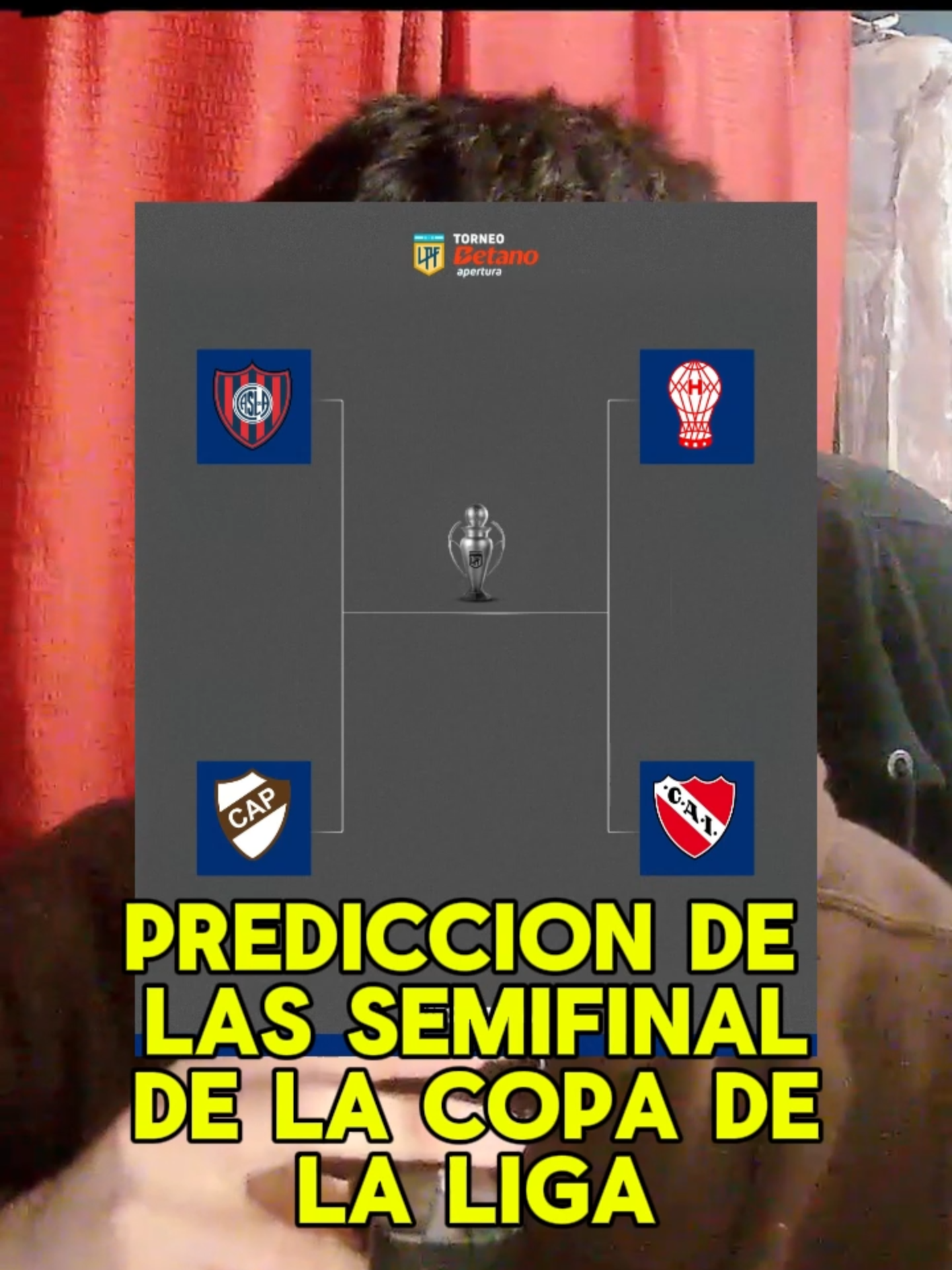 PREDICCION DE LA SEMIFINAL DEL APERTURA DE LA COPA DE LA LIGA - #argentina #parat #clips #reels #futbol #streams #reelsargentina #clipsdetwitch #copa #independiente #riverplate #argentinafutbol #futbolargentino #ligargentina #copadelaliga #apertura2025 #futbol5 #bocajuniors #sanlorenzo #argentinosjuniors #platense #huracan #rosariocentral #semifinal