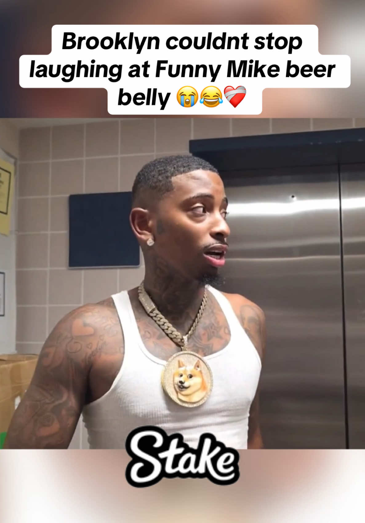 Brooklyn couldn’t stop laughing at Funny Mike beer belly 😭😂❤️‍🩹 #funnymike #brooklynfrost #fypシ゚viral #viral #trending #fouryoupage #fypppppppppppppppppppppp @FunnyMike @theyenvybrooklyn 