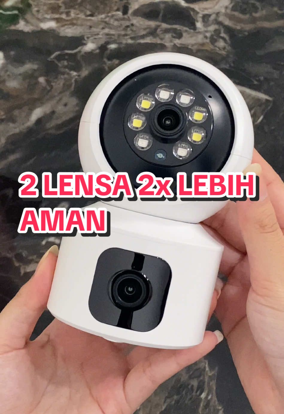 Dengan CCTV Dual Lens Lebih Hemat Lebih Aman🔒🤩 #duallenscamera #cctvdualcamera #pasangcctv 