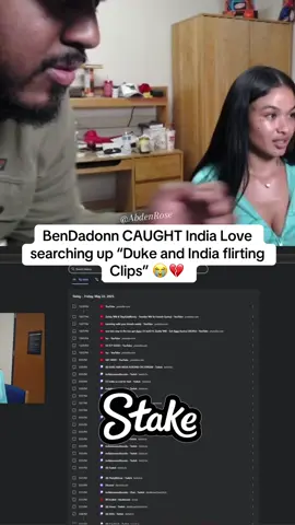 Oh she was searching those clips real quick 😹😹 #indialovewestbrooks #bendadonnn #dukedennis #streameruniversity #fypシ゚viral @Indialove @Ben Da Donnn @Duke Dennis 
