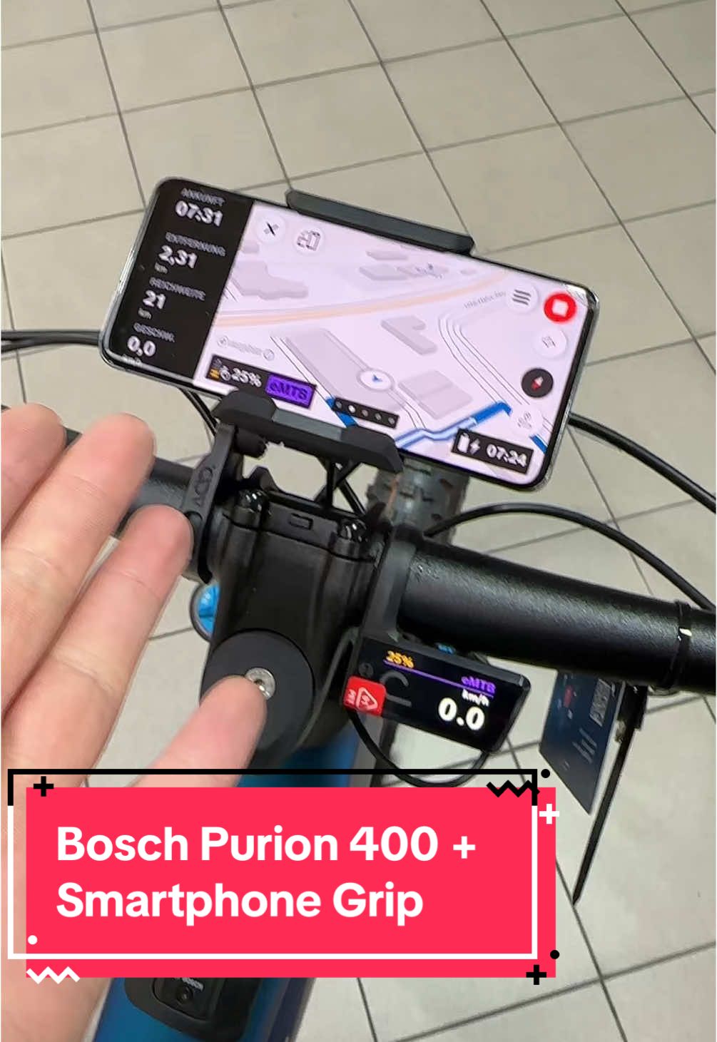 Bosch E-Bike Purion 400 und Smartphone Grip nachrüsten. Display bei meinem Bosch Fahrrad installieren. #ebike #fahrrad #boschebikesystems #cube #boschdisplaynachrüsten #boschsmartphonegrip #mountainbike #doityourself #bikelife #biketok 