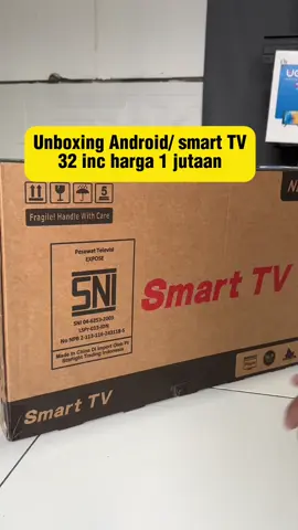 Kalian cari TV Android murah harga 1 jutaan aja bergaransi 5 tahun  Ini dia TV smart android Dari Expose ( Ruby Tech ) dg layar 32 inc , kualitas Gambar tajam dan sudah dapat banyak aplikasi seperti playstore , youtube , netflix dll dengan harga 1 jutaan aja , bayar bisa di tempat  #tv #tvsmart #tvdigital #tvandroid #androidtv #smarttv #promoguncang66 #payday #paydaysale #wibgajian 
