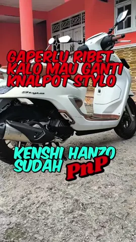 Gausah pusing kalo mau ganti knalpot stylo #fyp #kenshi #stylo160 #kenshihanzo #stylo160modifikasi #hondastylo #xyzbca #xyzabc 