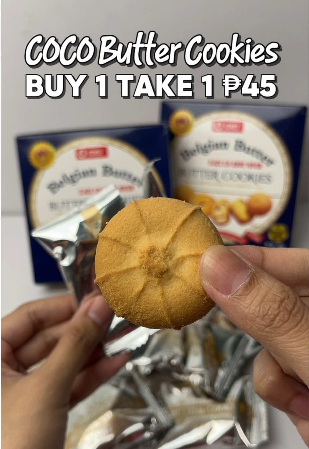 BUY 1 TAKE 1 ₱45 LANG‼️2 BOX OF BUTTER COOKIES 8pcs/box! Sobrang mura at sarap nito 🤤  #cocofood#biscuit #buttercookies #buttercookie#butterbiscuit #buy1take1 #snacks #cookies #affordable #yummy 