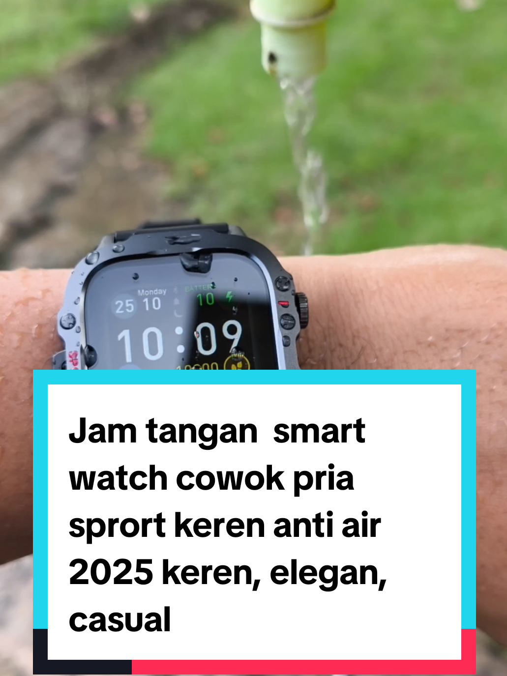 Jam tangan  smart watch cowok pria sprort keren anti air 2025 keren, elegan, casual #smartwatchviral #jamtanganpintar #smartwatchkeren #smartwatch #smartwatchmurah 