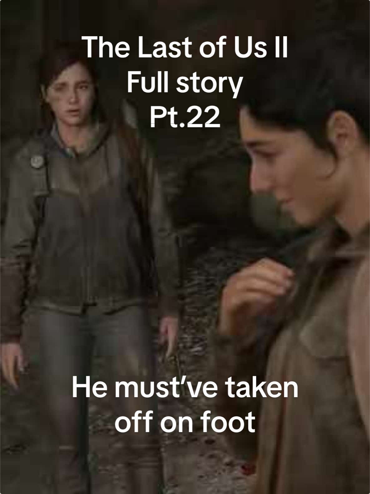 The Last of Us II: Full Story - Part 22: 'He must've taken off on foot' (Ellie and Dina find Tommy's horse.) #thelastofus2 #tlou2 #tlou #thelastofus #Fyp #naughtydog #Hbomax #gaming #PlayStation5 #sony #edit #naughtydoggames