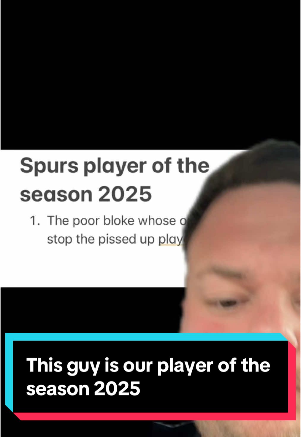 Spurs player of the season 2025 #coys #spurs #europaleague #parade