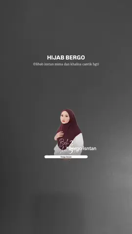 Mima ini nyaman bgt dipakee 😍 #hijab #bergoinstan #hijabadem 