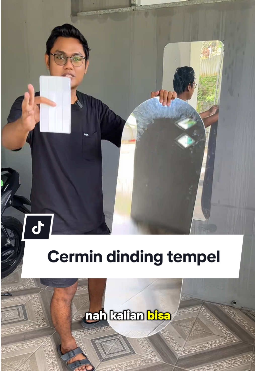 Cermin dinding ukuran seluruh tubuh #cermin #cermindinding #cermindindingtempel #cermintempel #cerminakrilik #wibgajian #cuantanpabatas 