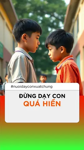 Đừng Dạy Con Quá Hiền #nuoidayconxuatchung #nuoiconthongminh #nuoiconkhoahoc #donghanhcungcon 