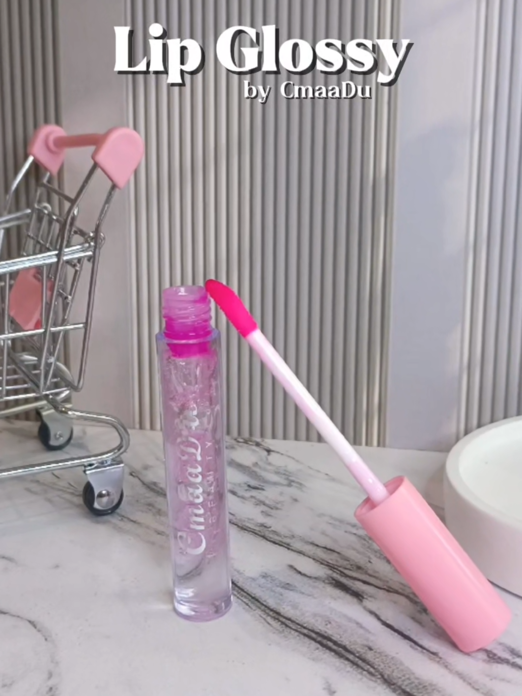 Lip Gloss by Cmaadu finishing pink ✨ #wibgajiansale #wibgajiansale🔥 #wibgajian #fyp #promoguncang #promo #gajiansale #lipgloss #lipglossy 
